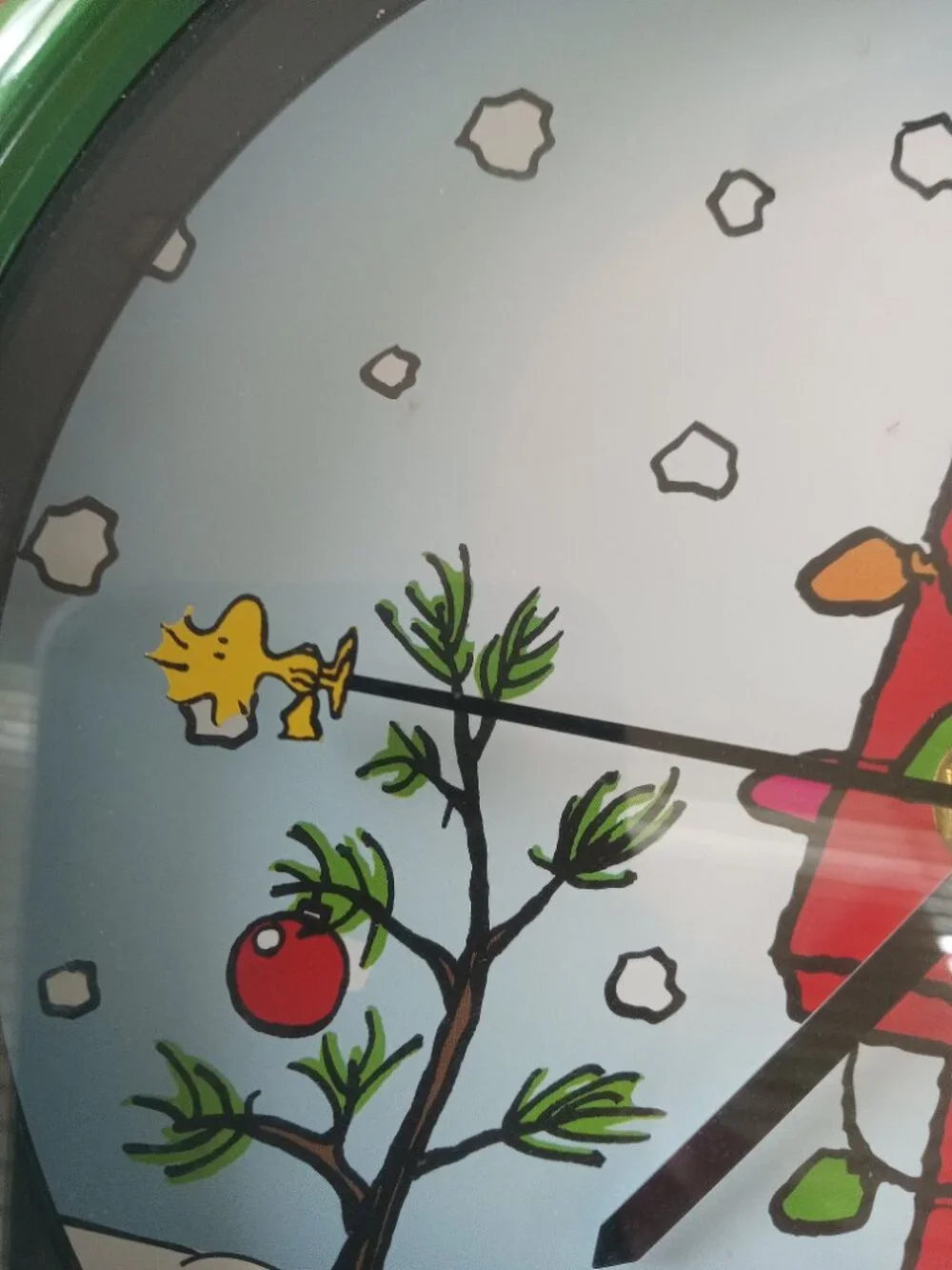 Peanuts Musical Christmas Clock Snoopy 7.5
